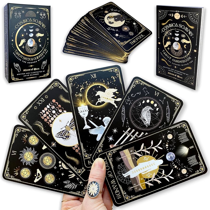 Amazon.com: Shores Of Moon Cosmica Somnis Tarot Deck with